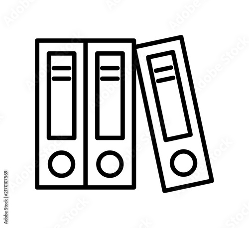 фотографія Archived file folders storing corporate documents and business data icon