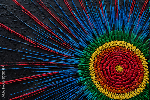 abstract background with colorful circles