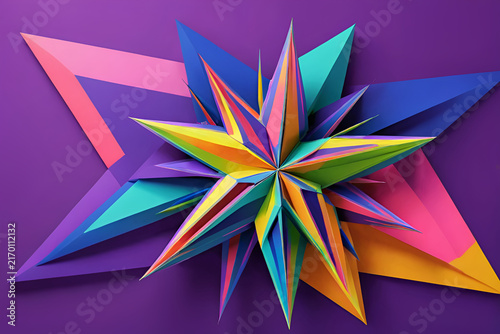 abstract colorful background origami