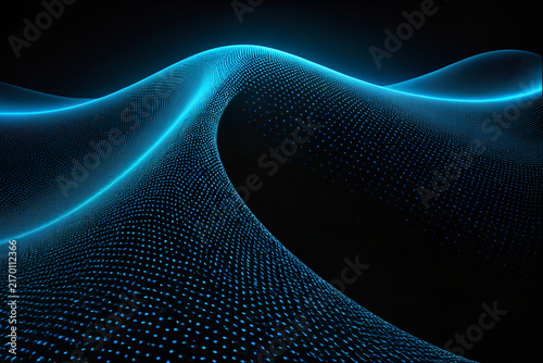 abstract blue wave background