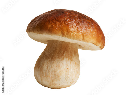 Wild Porcini Mushroom (Boletus edulis) PNG Isolated on Transparent Background