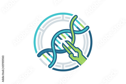 Genetic Engineering DNA Manipulation Vector Illustration