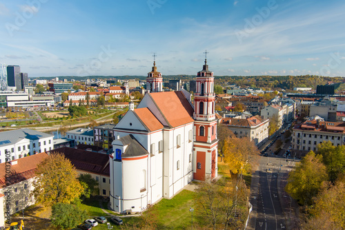 Obraz na płótnie Aerial view of the Church of St