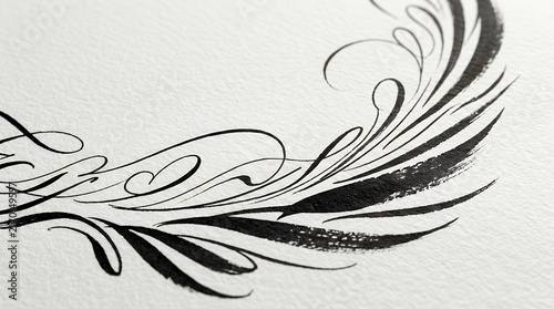 Dynamic Motion Lines and Elegant Calligraphy Swirls Curving flourishes and decorative swooshes designed for typographic enhancements and branding accentuation  flourishes swooshes calligraphy