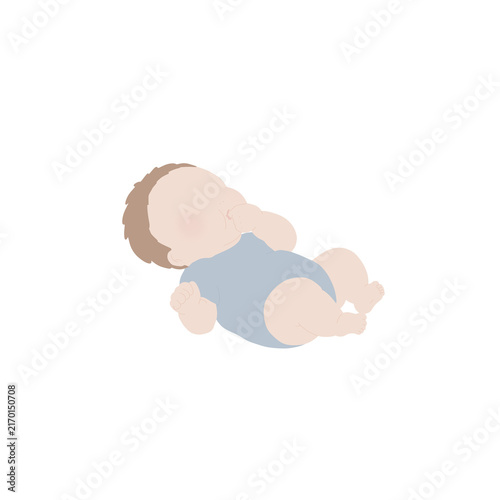 Konstfotografi 指しゃぶりをする赤ちゃんのイラスト