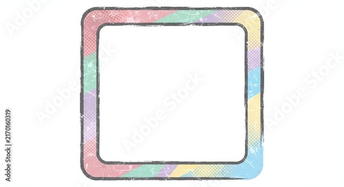 isolated white background, modern frame design for your works, text frame, image frame