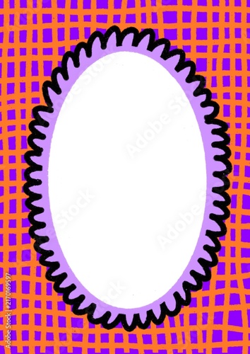 abstract background with round frame