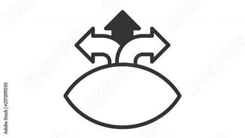 Animated visual perception icon