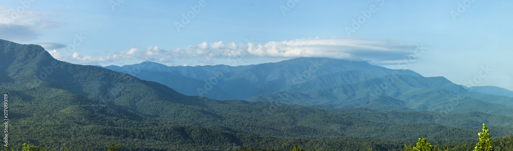 Fototapeta premium Panoramic View Of The Great Smoky Mountains National Park 