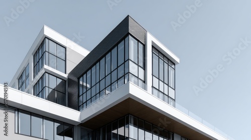 Modern Architectural Design of a Contemporary Multi-Story Building