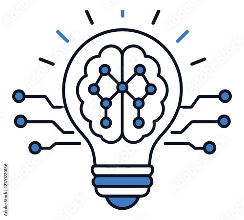 AI Innovation Modern Vector Icon for Artificial Intelligence and AI Tools