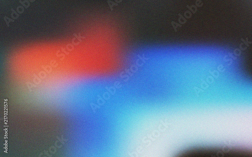 Canvas Print Dynamic grainy gradient with bold red and blue light blurs suggesting movement e