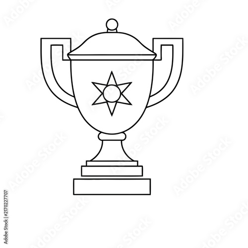 Trophy with star emblem