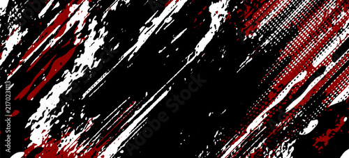 black white and red grunge texture background. eps 10