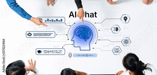 Photography AI chatbot interface for customer support and automated messaging
