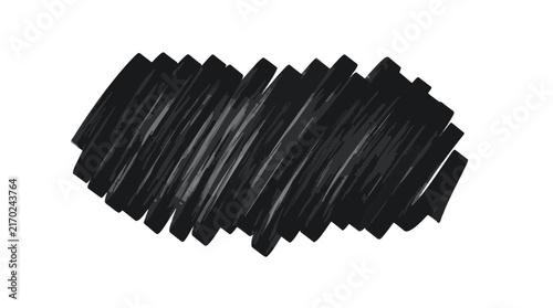 фотографія Black marker scribble texture background with hand drawn ink strokes isolated on
