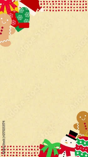 Christmas Decorative Background (Vertical 9:16)