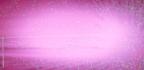 Pink Luminous Abstract Background with Sparkling Particles