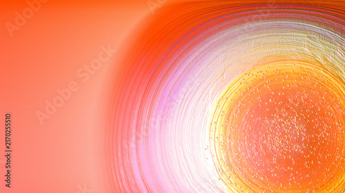 Warm Orange and Golden Glowing Circular Abstract Background