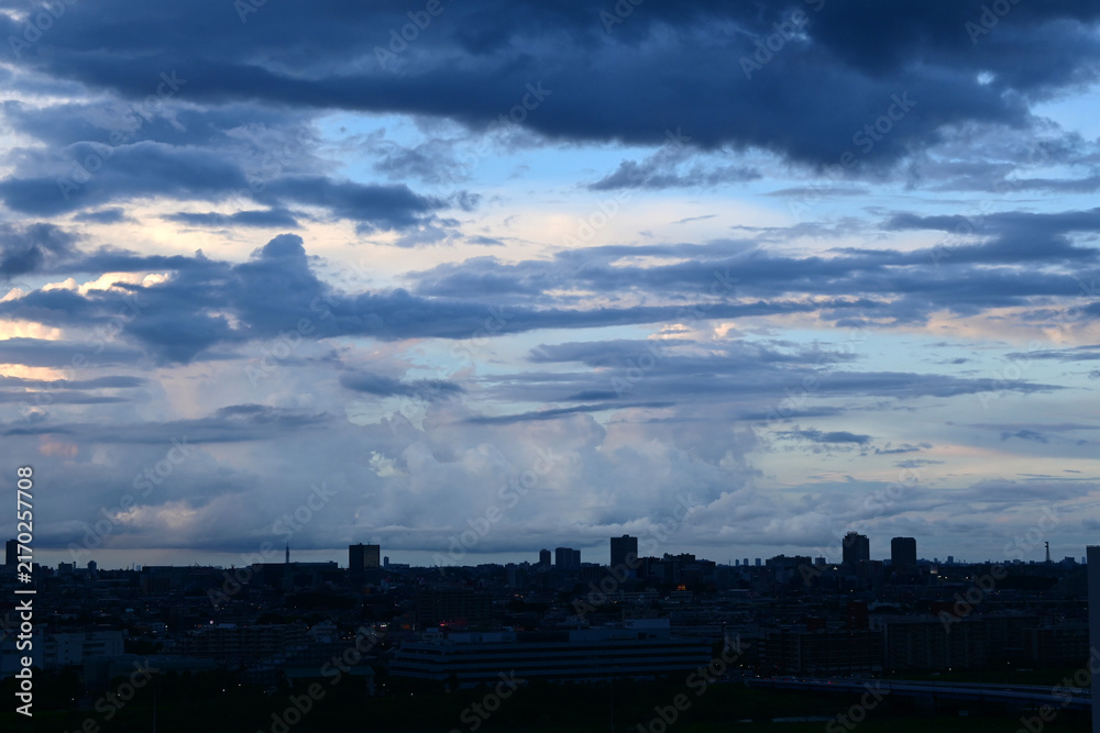 Fototapeta premium 夕方の北の空
