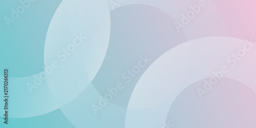 Abstract Pastel Gradient Background with Overlapping Circular Rings eps10