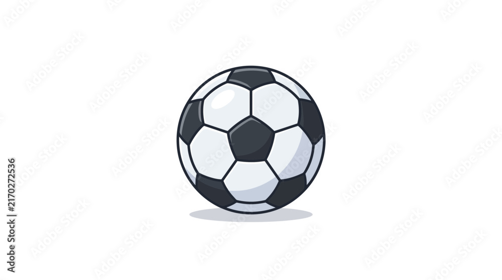 Fototapeta premium Soccer ball rests on the ground waiting for the match to begin during an international tournament.
