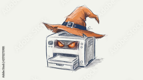 The Wicked Printer Wizard A Mischievous Machine with Magical Pranks