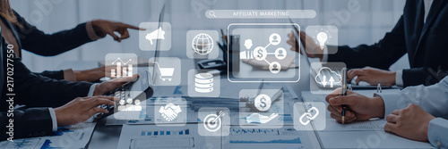Foto Affiliate marketing drives business growth through partnership strategy, custome