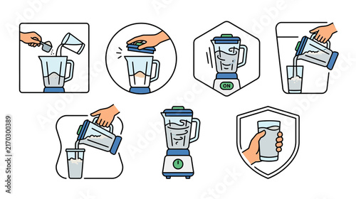 Blender Usage Icons Set