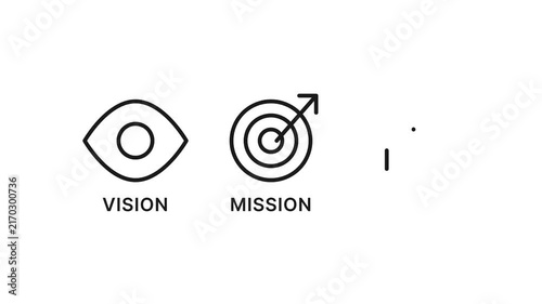 Minimalist Line Art Eye Icon Vision Concept Animation Loop Background