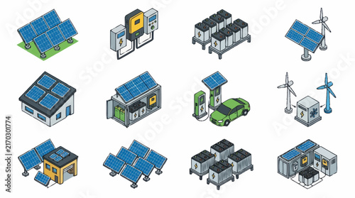 Modern Illustrated Guide to Renewable Energy Systems Solar Panels Wind Turbines Battery Storage and EV Charging
