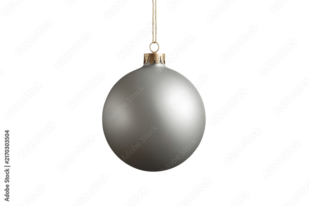 Obraz premium Dark silver metallic Christmas ball ornament