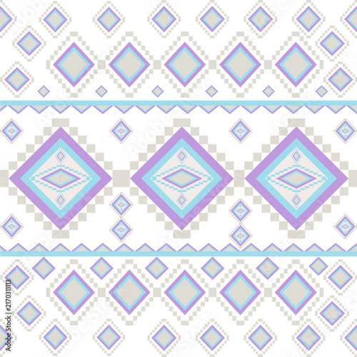 ethnic pattern from Geometric shape.modern design in pastel tone.