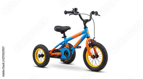 Children Mini Three Wheel Bicycle isolated on white background