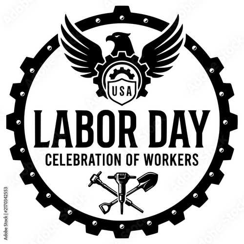 Happy Labor Day Typography Design Bundle | Workers Day Celebration SVG Collection