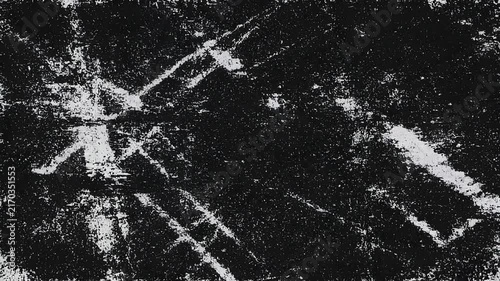 Abstract black and white texture with scratch marks and distressed grunge surface background
