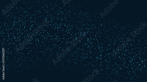 Abstract Dark Background with Glowing Blue Particles and Digital Starry Texture