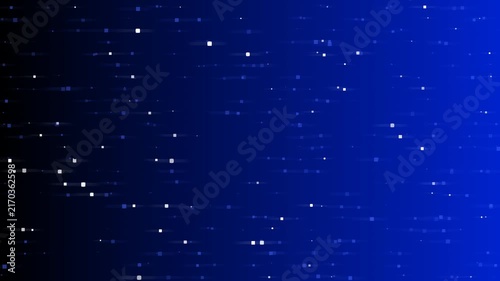 Abstract Digital Background with Glowing Particles and Blue Gradient Motion