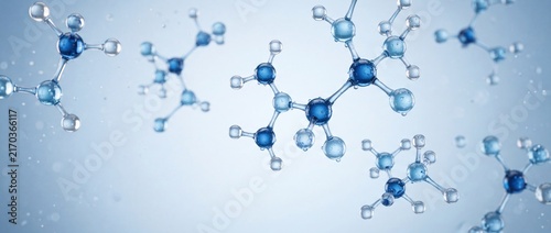 Blue Molecular Structure for Science and Biotechnology Research