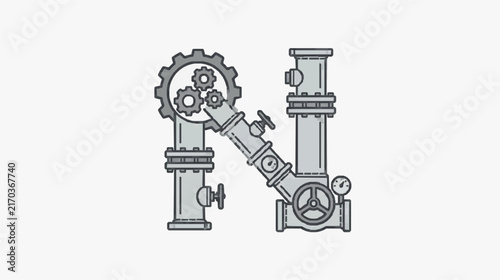 Industrial Gear Mechanism and Valve Assembly