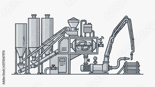 Modern Industrial Grain Processing Plant Equipment Line Diagram