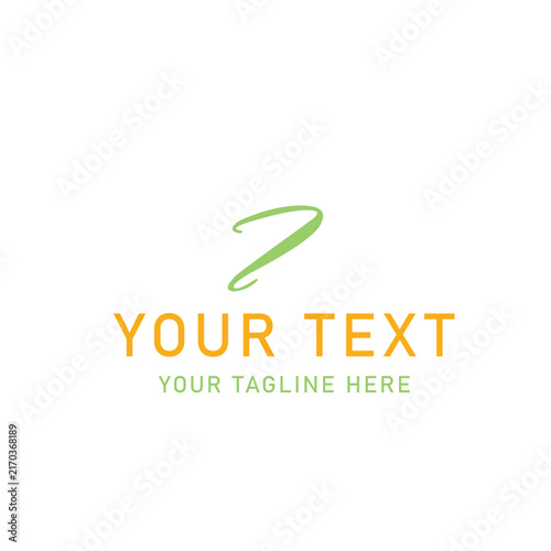 Abstract fresh leaf logo template vector design symbol icon green yellow brand identity business corporate creative clean minimal