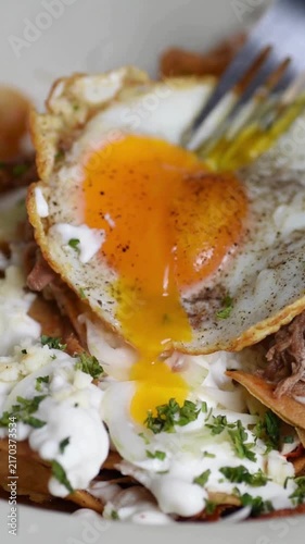 fried egg and bacon