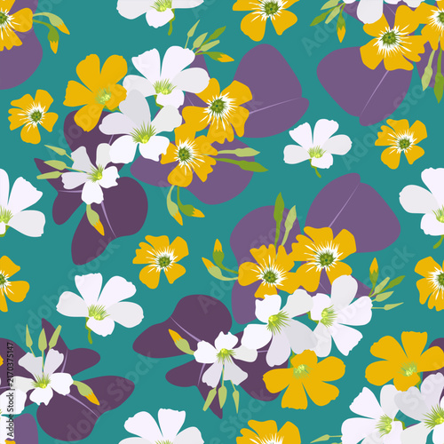 Hand draw floral pastel botanical seamless pattern vector illustration design. floral vintage pattern.print striped ornament floral. Texture textile background. ornate elegant luxury vintage retro 