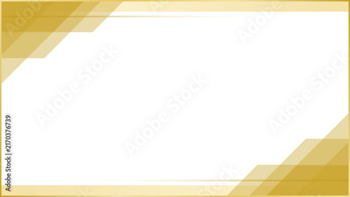 Yellow Geometric Transparent Frame with Copy Space, Bright Modern Abstract Banner Design