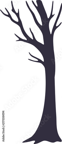 할로윈 밤 배경 어두운 고목 나무 실루엣 일러스트 디자인 요소