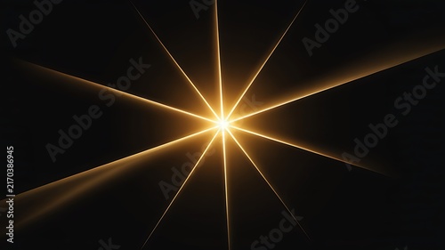 Radial Golden Light Rays Emanating from Center yellow