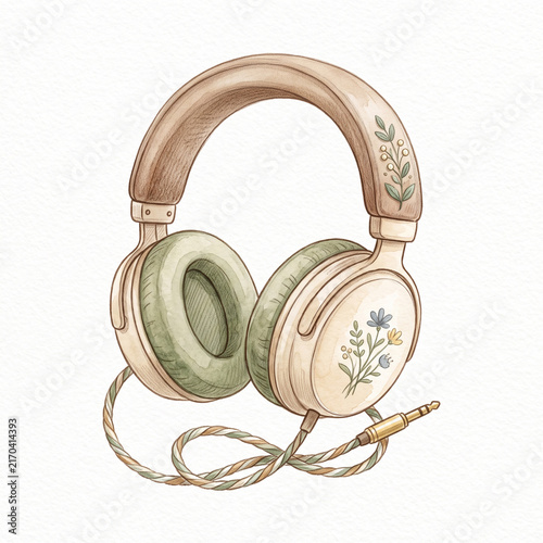 headphones isolated on white background