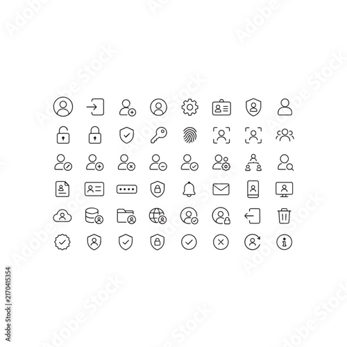 set of icons for web