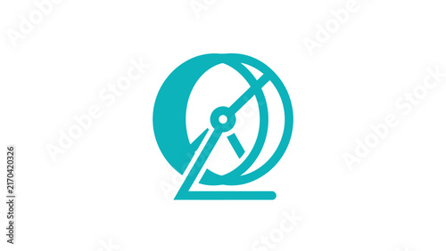 Abstract Geometric Hamster Wheel Icon